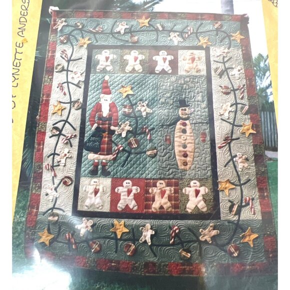 RARE Santas Blessings Quilt Pattern By Lynette Anderson 112x135cm - Picture 1 of 3